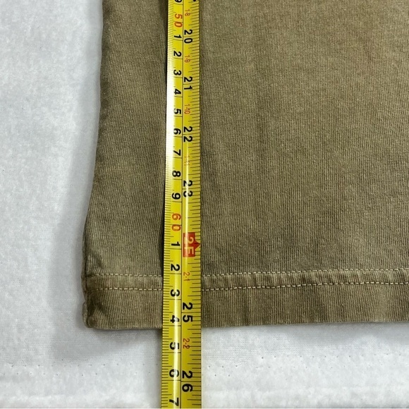 AMERICAN EAGLE Streetwear Vaporwave Olive Green Long Sleeve Graphic Tee Size XS - Picture 10 of 11